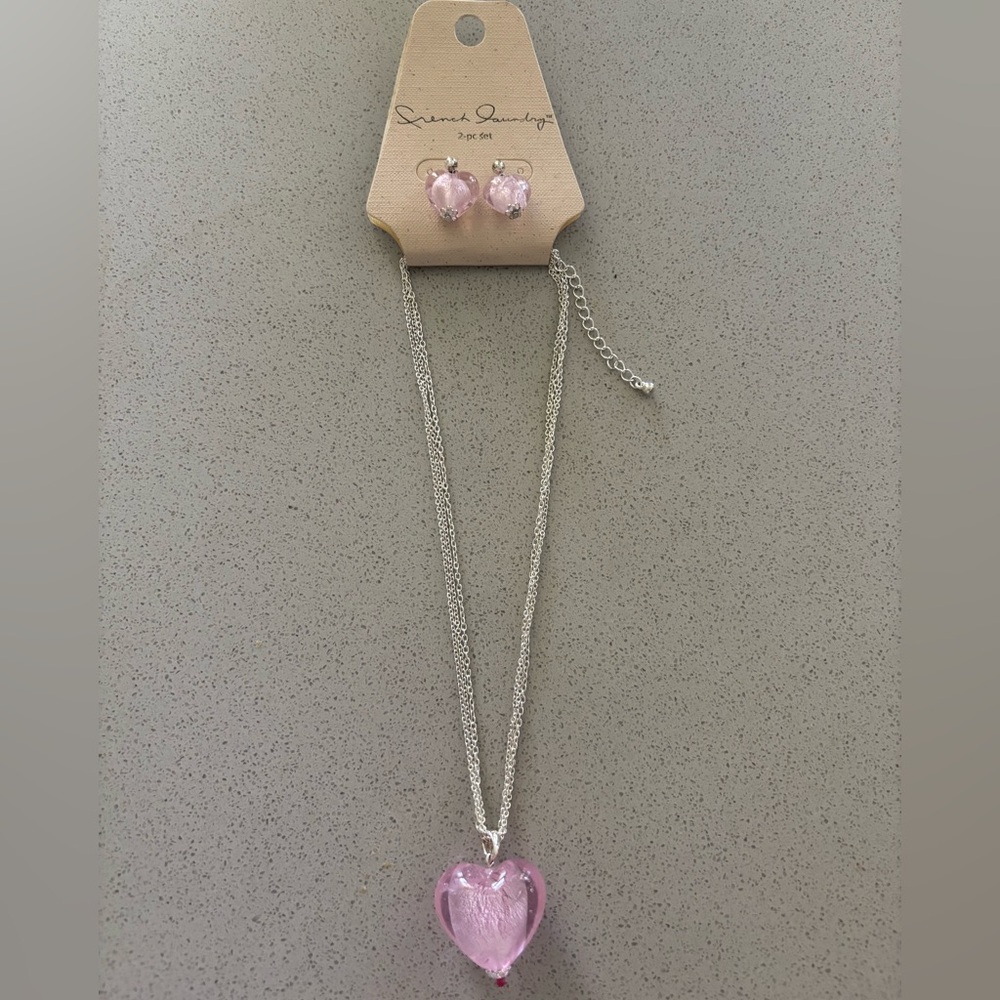 French Laundry jewelry set necklace and earrings